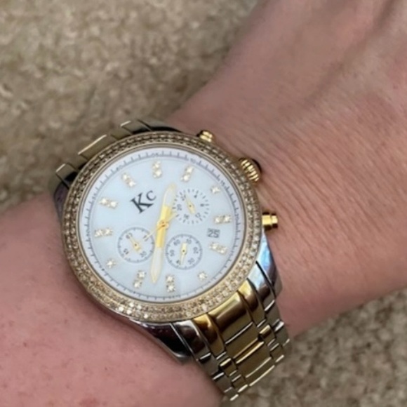 {Techno By KC} Ladies Diamond Bezel Watch - Picture 7 of 7